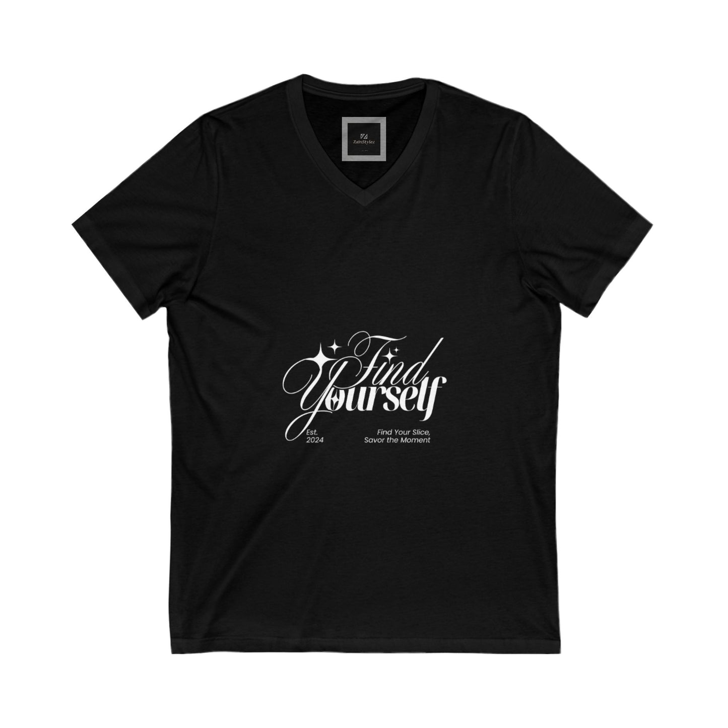 Find Yourself - V-Neck Tee | Inspirational Shirt for Self-Discovery, Casual Wear, Gift for Friends, Self-Care Reminder