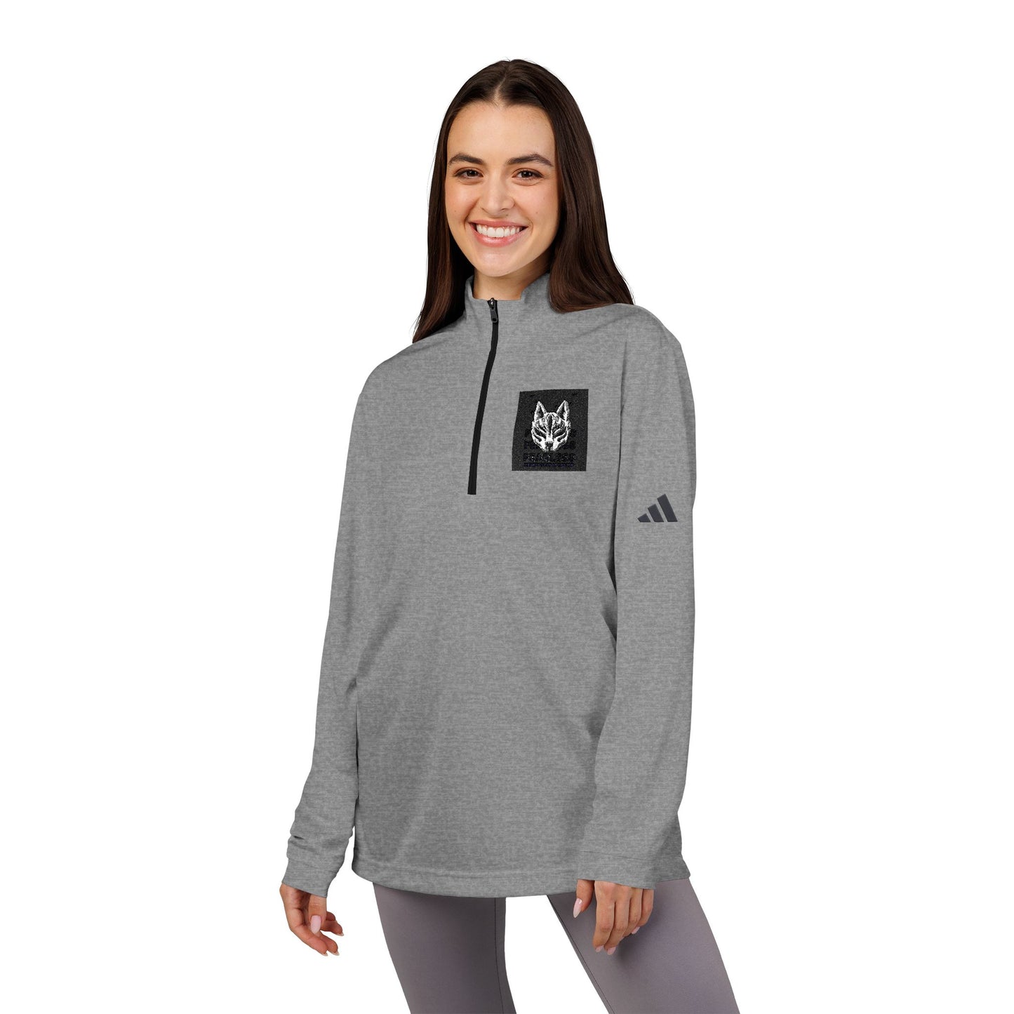 Adidas® Quarter-Zip Pullover with Custom Embroidery | Sporty, Stylish, Comfortable Layering Piece for Active Lifestyle