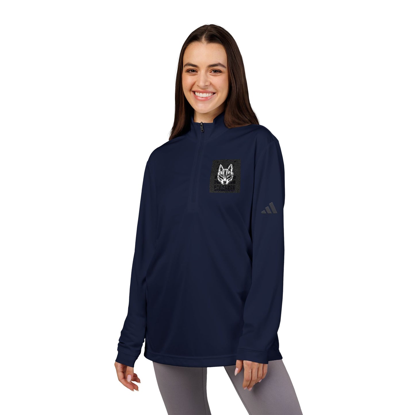 Adidas® Quarter-Zip Pullover with Custom Embroidery | Sporty, Stylish, Comfortable Layering Piece for Active Lifestyle