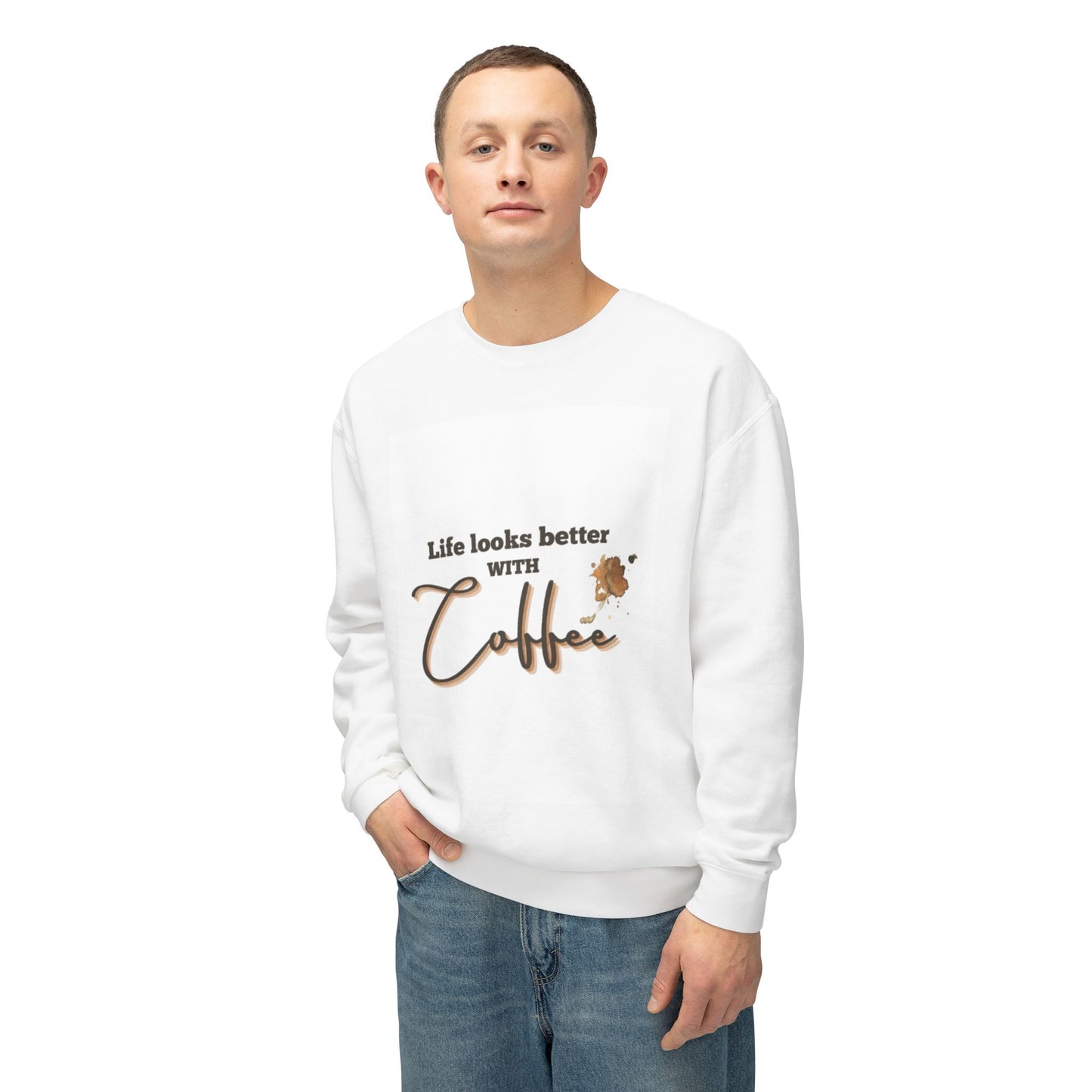 Coffee Lovers Sweatshirt - Cozy Gift for Caffeine Enthusiasts, Ideal for Relaxed Days, Birthdays, and Coffee-Themed Parties