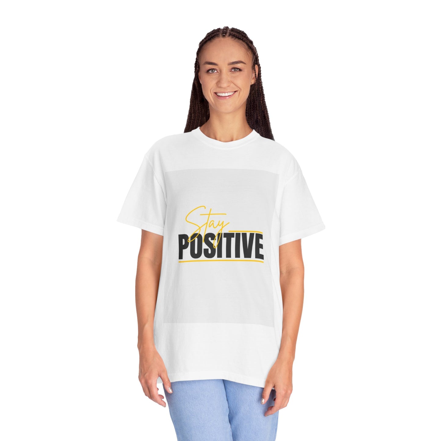 Stay Positive T-Shirt, Motivational Tee, Casual Wear, Gift for Friends, Uplifting Apparel, Everyday Comfort