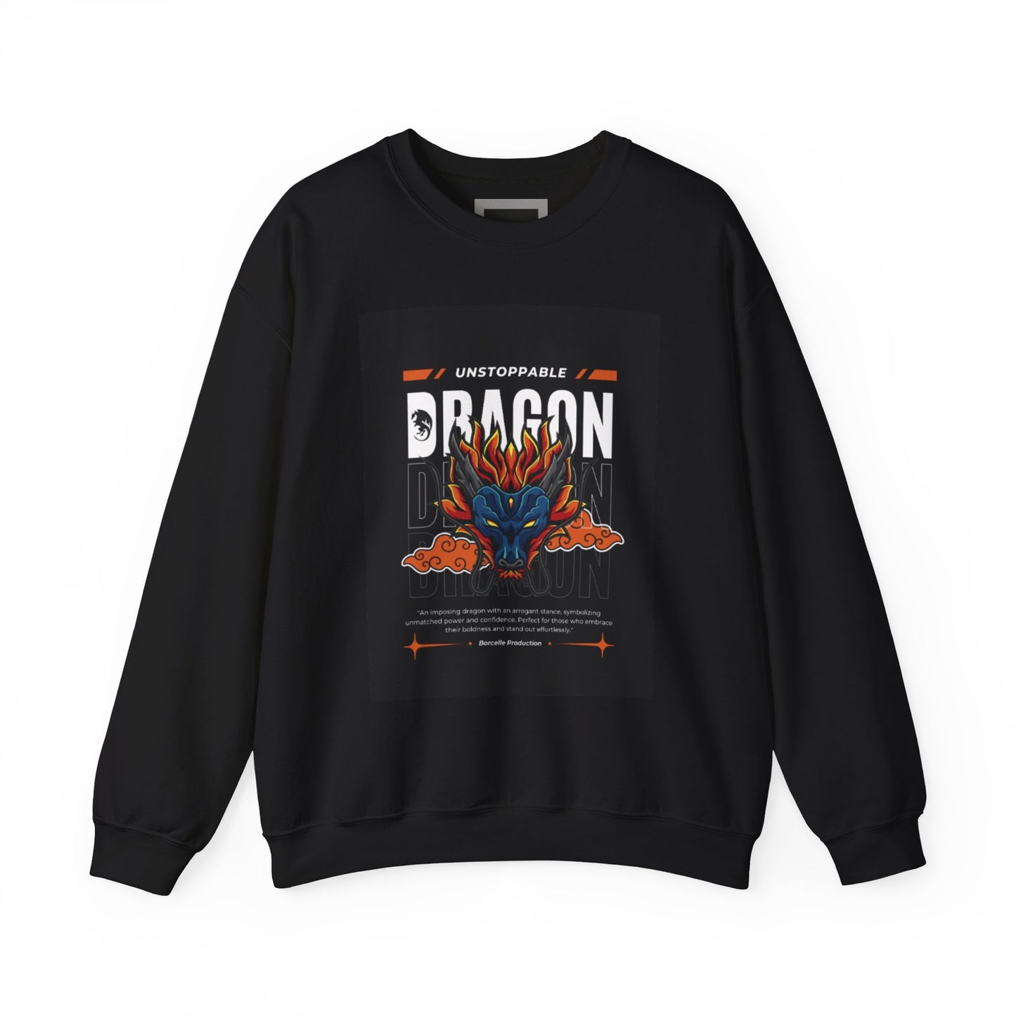 Unstoppable Dragon Crewneck Sweatshirt | Cozy Unisex Fashion, Perfect for Dragon Lovers, Gift Idea for Birthdays, Casual Wear,