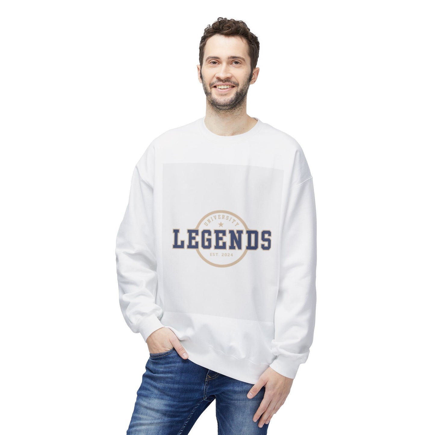 Legends Crewneck Sweatshirt | Unisex Midweight Fleece, Cozy Gift for Family, Perfect for Casual Wear, Athletes, Sports Events, Birthdays