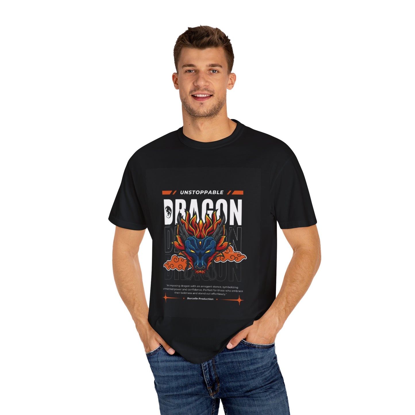 Unstoppable Dragon T-Shirt, Cool Graphic Tee, Gift for Anime Fans, Casual Wear, Unique Dragon Art, Streetwear Style