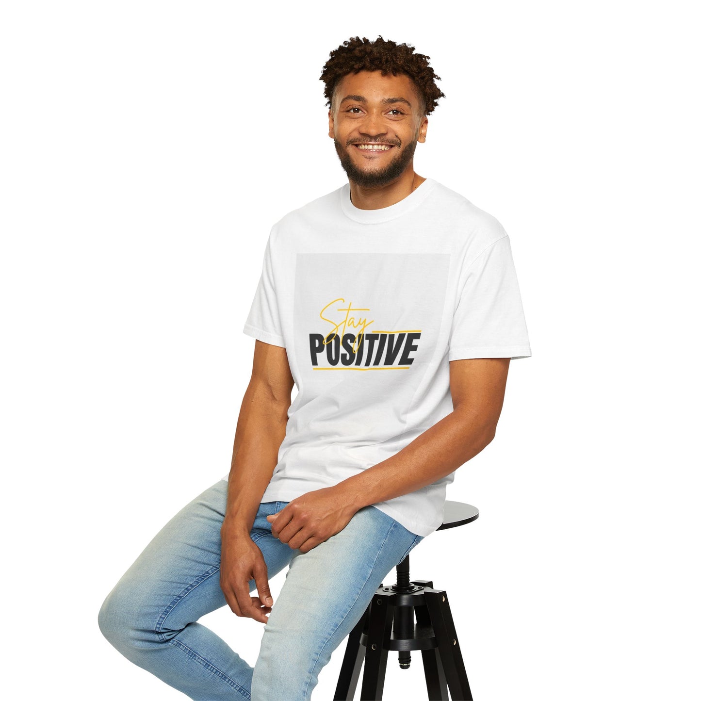 Stay Positive T-Shirt, Motivational Tee, Casual Wear, Gift for Friends, Uplifting Apparel, Everyday Comfort