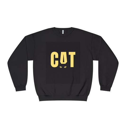 Playful Cat Crewneck Sweatshirt, Cozy Sweatshirt for Cat Lovers, Cute Animal Gift, Fall Fashion, Pet Lover Apparel