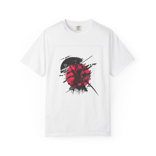 Garment-Dyed Graphic Tee, Artistic Casual Wear for Nature Lovers, Cool Summer Tee, Unique Gift for Art Enthusiasts, Streetwear