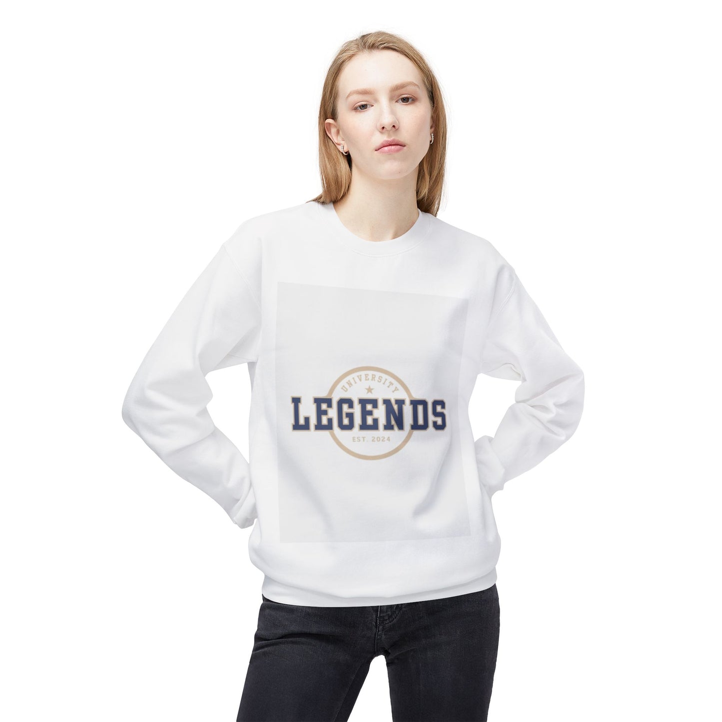Legends Crewneck Sweatshirt | Unisex Midweight Fleece, Cozy Gift for Family, Perfect for Casual Wear, Athletes, Sports Events, Birthdays