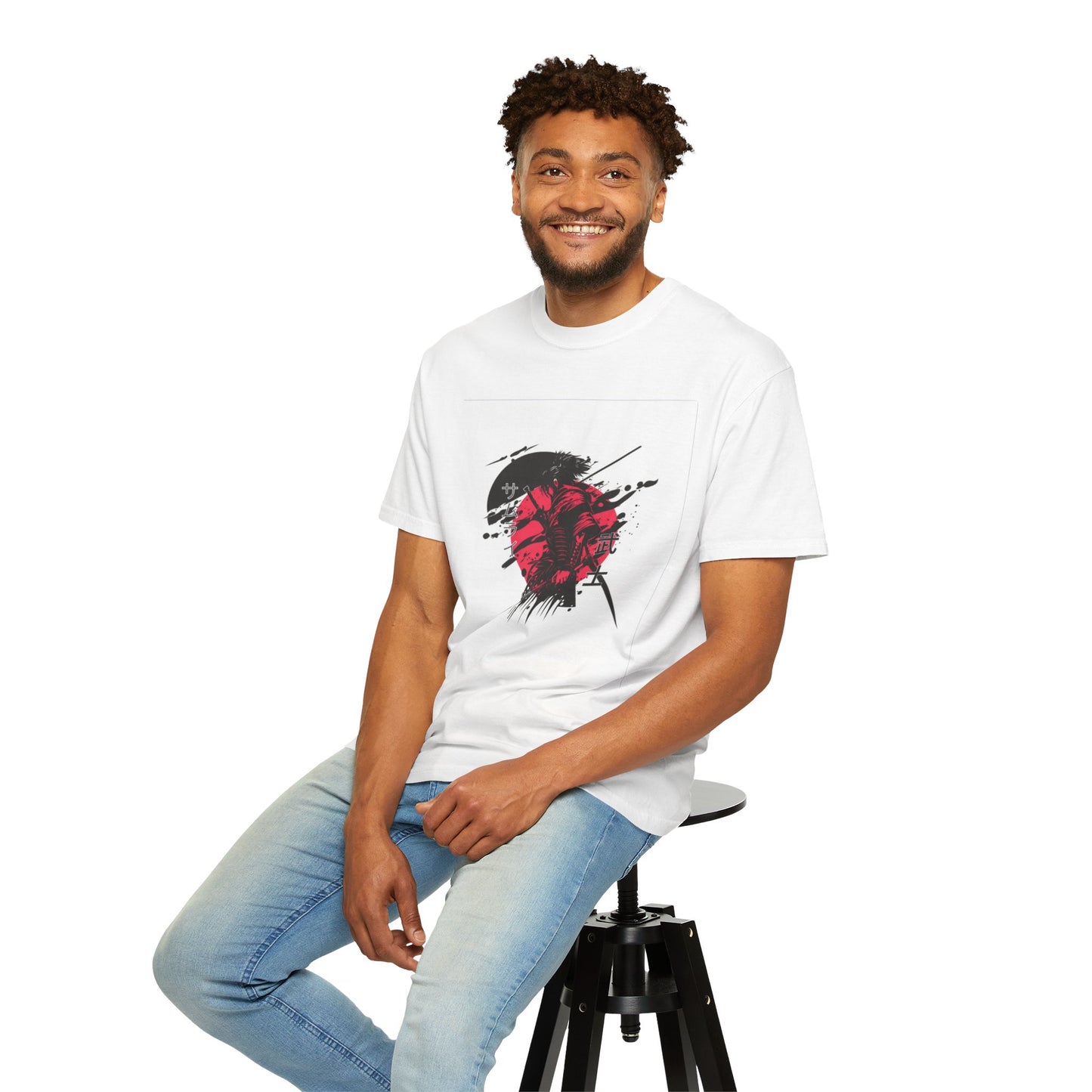 Garment-Dyed Graphic Tee, Artistic Casual Wear for Nature Lovers, Cool Summer Tee, Unique Gift for Art Enthusiasts, Streetwear