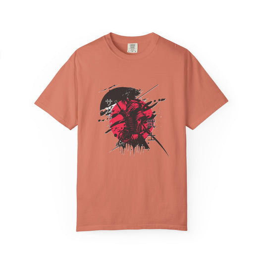 Garment-Dyed Graphic Tee, Artistic Casual Wear for Nature Lovers, Cool Summer Tee, Unique Gift for Art Enthusiasts, Streetwear