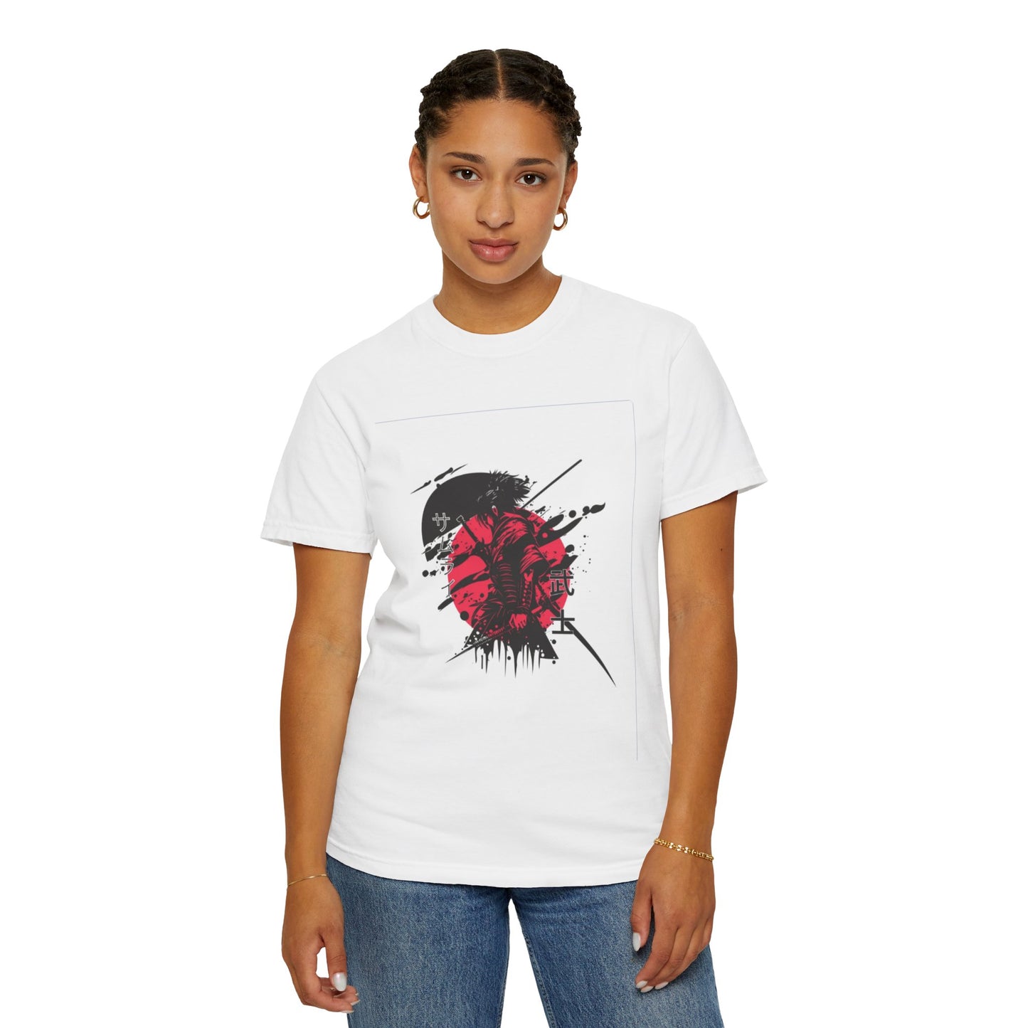 Garment-Dyed Graphic Tee, Artistic Casual Wear for Nature Lovers, Cool Summer Tee, Unique Gift for Art Enthusiasts, Streetwear