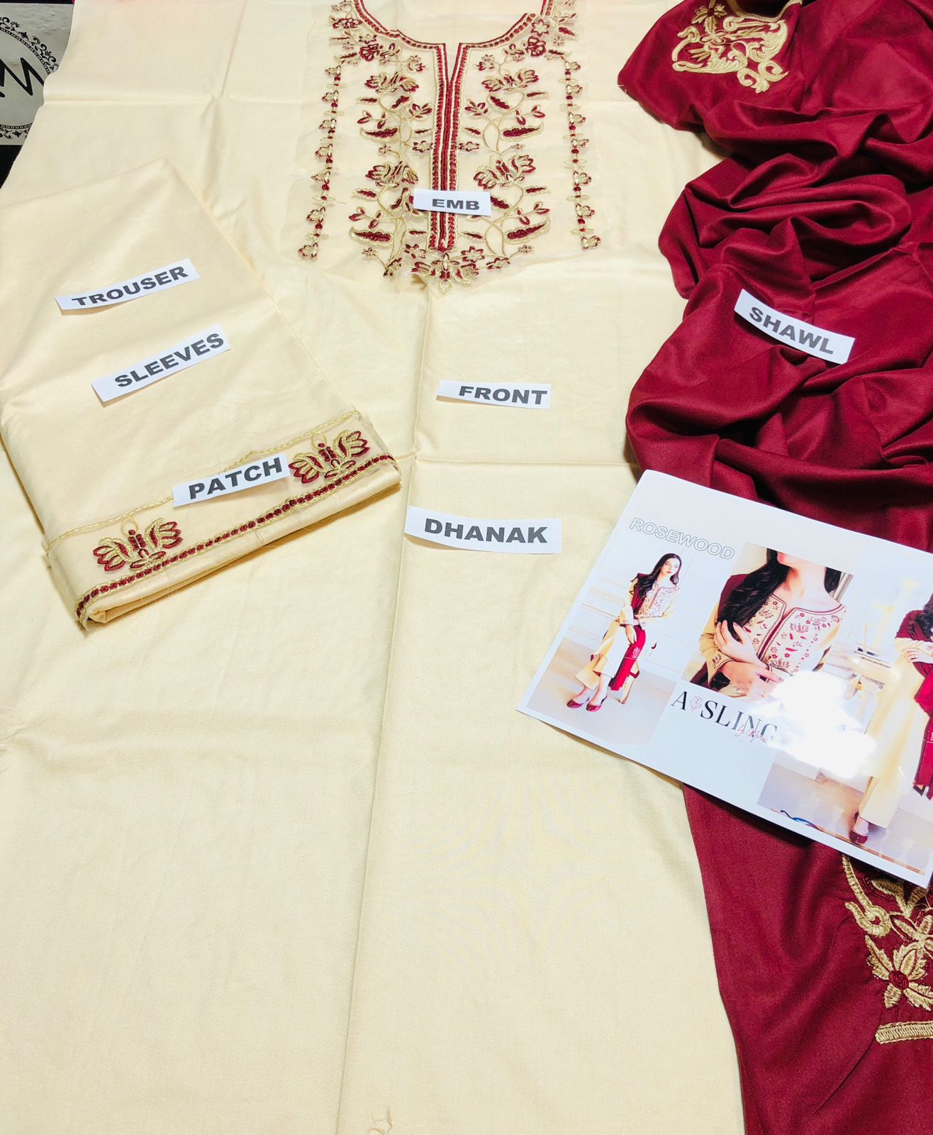 3pcs Dhanak suit