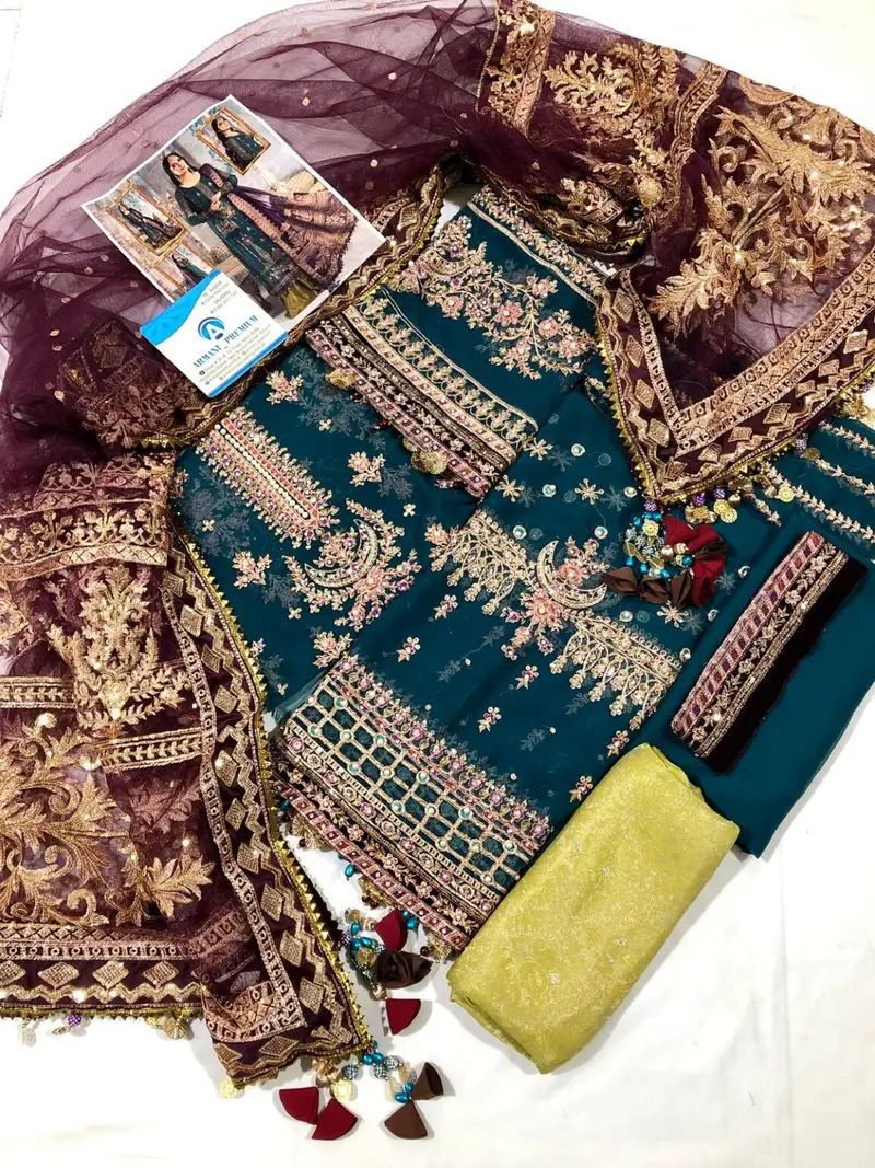 Chiffon Full Embroidered suit