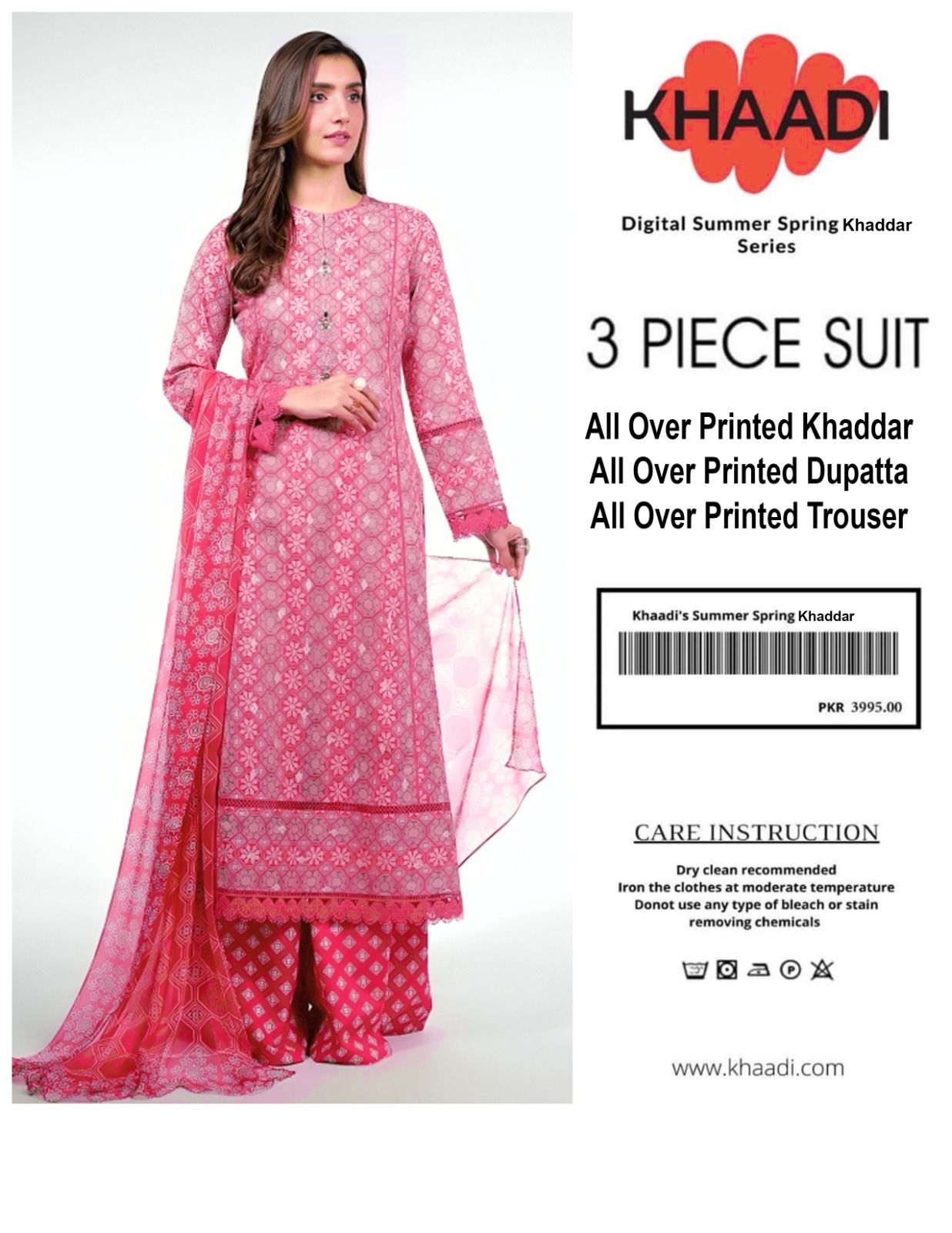 Khader Digital printed 3pc Suit